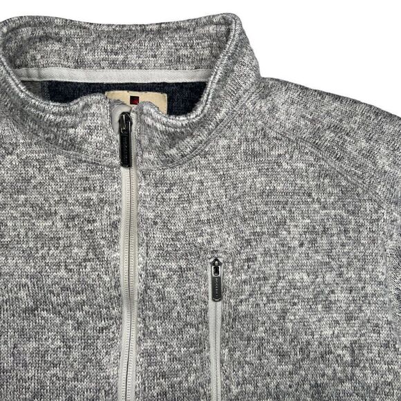 Woolrich Sweatshirt Men's Size XL Light Heather Gray 1/4 Zip Pullover Sweater - Picture 6 of 14